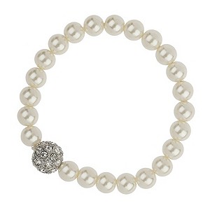 Mikey Imitation Pearl & Crystal Ball Bracelet