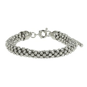 Mikey White Scattered Crystal Bracelet