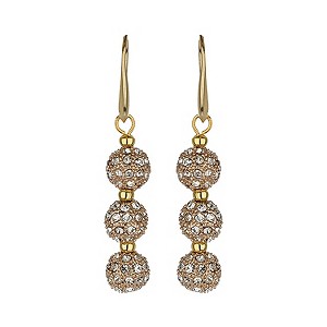 Mikey Yellow Crystal Heavy Drop Earrings