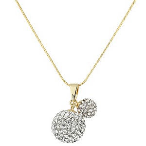 Mikey Yellow Crystal Drop Ball Pendant