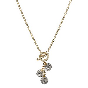 Mikey Yellow Crystal Ball Necklace