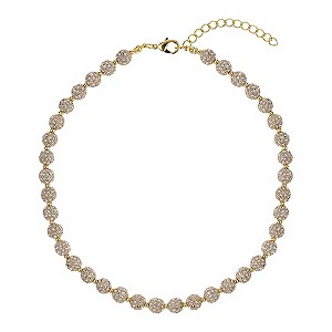 Mikey Yellow Crystal Heavy Necklace