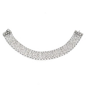 Mikey White Crystal Choker