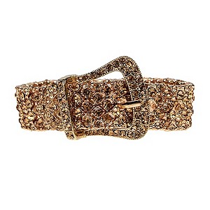 Mikey Yellow Crystal Buckle Bracelet