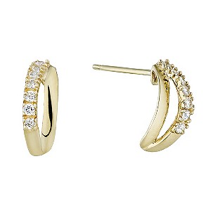 9ct Gold Cubic Zirconia Split Wedding Earrings9ct Gold Cubic Zirconia Split Wedding Earrings