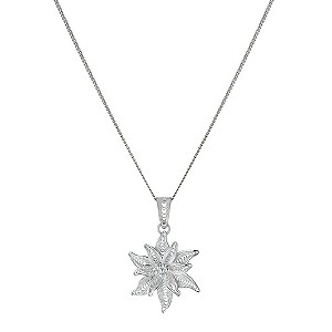 Sterling Silver Small Flower Pendant