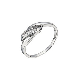 Sterling Silver Fancy Cubic Zirconia Ring N