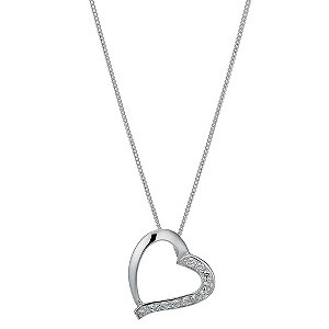 Viva Silver Cubic Zirconia Heart Pendant