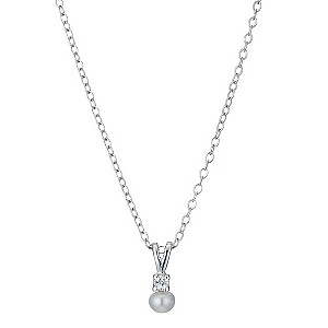 Sterling Silver Children's Freshwater Pearl 14 Pendant