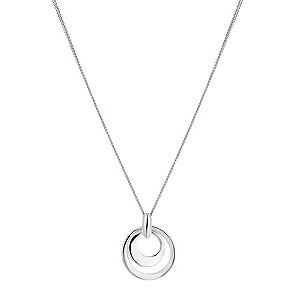 Sterling Silver Double Circle Pendant