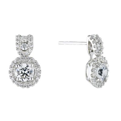Lumiere Sterling Silver With Swarovski Elements Earrings