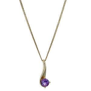 Lumiere 18ct Gold-Plated WIth Swarovski Elements Pendant