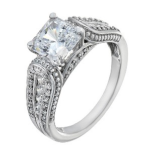 Lumiere Silver With Swarovski Zirconia Elements Ring