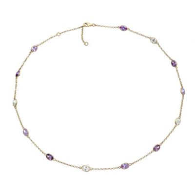 Lumiere 18ct Gold-Plated With Swarovski Elements Necklace