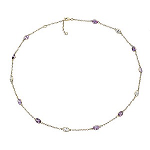 Lumiere 18ct Gold-Plated With Swarovski Elements Necklace