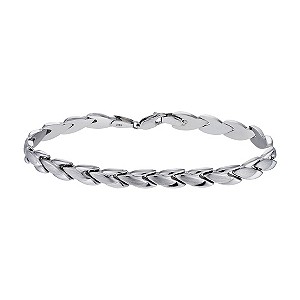 Silver Fancy Matt & Polished Bracelet