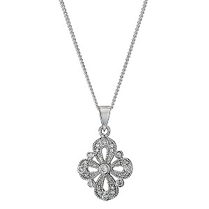 Sterling Silver Cubic Zirconia Pendant