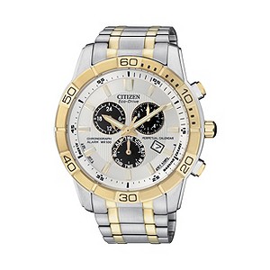 Citizen Eco Drive Men's Two Tone Bracelet WatchCitizen Eco Drive Men's Two Tone Bracelet Watch