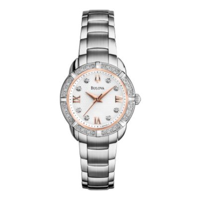 Bulova Ladies' Mini Diamond Dial Bracelet Watch