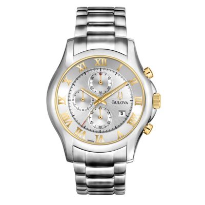 Bulova Men's Silver Dial Stainless Steel Bracelet Watch