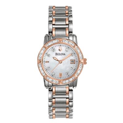 Bulova Highbridge Ladies' Diamond Two Tone Bracelet Watch
