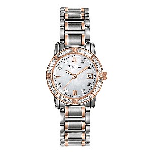 Bulova Highbridge Ladies' Diamond Two Tone Bracelet Watch