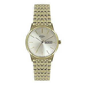 Rotary Men's Champagne Dial Gold-Plated Bracelet Watch
