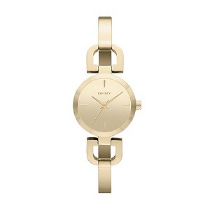 DKNY Ladies' Gold-Plated Bracelet Watch