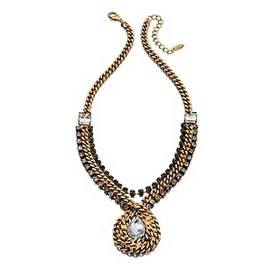 Fiorelli Gold-Plated Crystal Set Statement Necklace