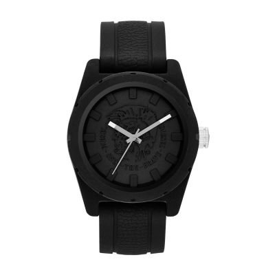 Diesel Men's Black Silicone Strap Watch