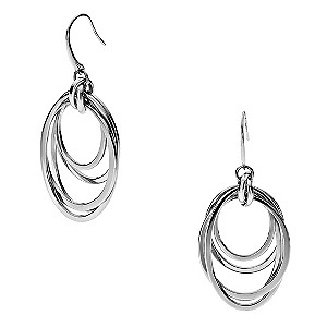 DKNY Stainless Steel Woven Drop Earrings