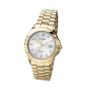Sekonda Men's Gold-Plated Stainless Steel Bracelet Watch