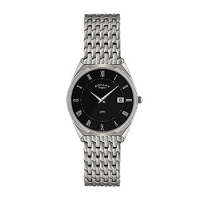 Rotary Men's Ultra Slim Stainless Steel Bracelet Watch