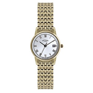 Rotary Ladies' Rose Gold-Plated Bracelet Watch