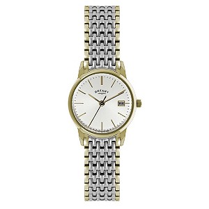 Rotary Ladies' Silver Dial Two Colour Bracelet Watch
