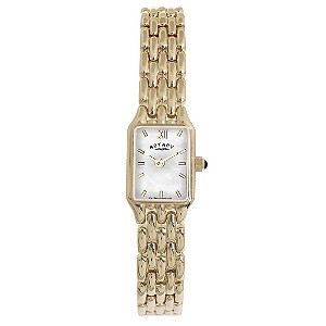 Rotary Ladies' Mother Of Pearl Gold-Plated Bracelet Watch