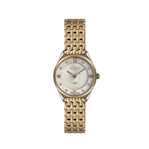 Rotary Ladies' Stone Set Rose Gold-Plated Bracelet Watch