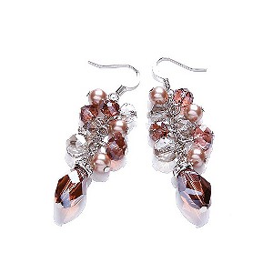 Buckley Violet Crystal Cluster Earrings