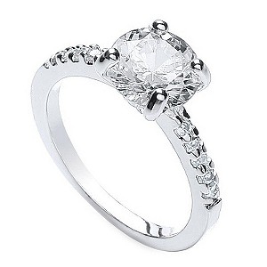Buckley Cubic Zirconia Solitaire RingBuckley Cubic Zirconia Solitaire Ring