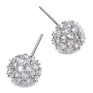 Buckley Crystal Snowball Stud Earrings