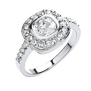 Buckley Crystal Cushion Cut Ring