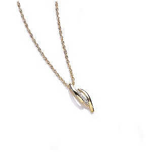 Buckley Two Colour Crystal Set Strand Ring Pendant
