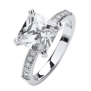 Buckley Princess Cut Crystal Ring