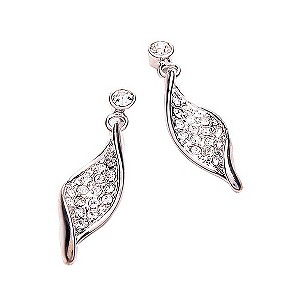 Buckley Crystal Pave Set Twist Earrings