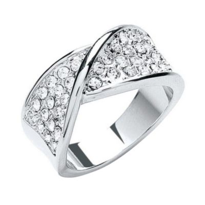 Buckley Crystal Pave Set Twist Ring