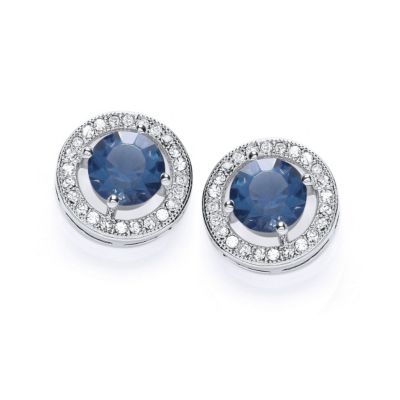 Buckley Rhodium-Plated Crystal Roulette Earrings
