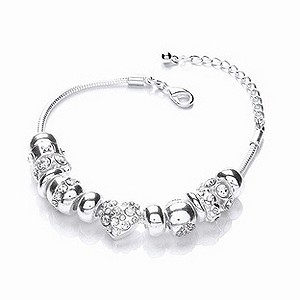 Buckley Crystal Charm Bracelet