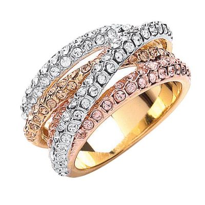 Buckley Crystal Set Russian Strand Ring