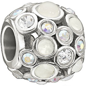 Chamilia Sterling Silver Crystal Set Captivate Bead
