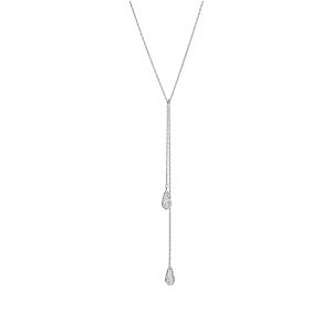 Chamilia Silver With Swarovski Elements Tie Drop Necklace